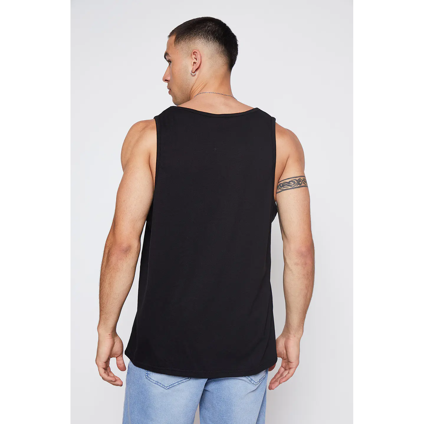 Polera Hombre Sin Manga Dream Negro Familyshop 4