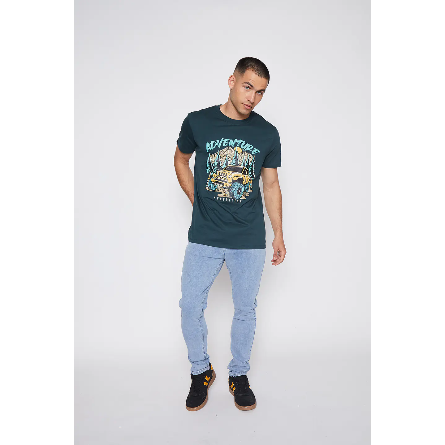 Polera Hombre Adventure Verde Familyshop 2