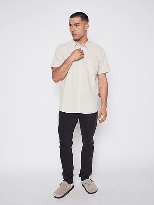 Camisa Hombre Manga Corta Crudo Familyshop