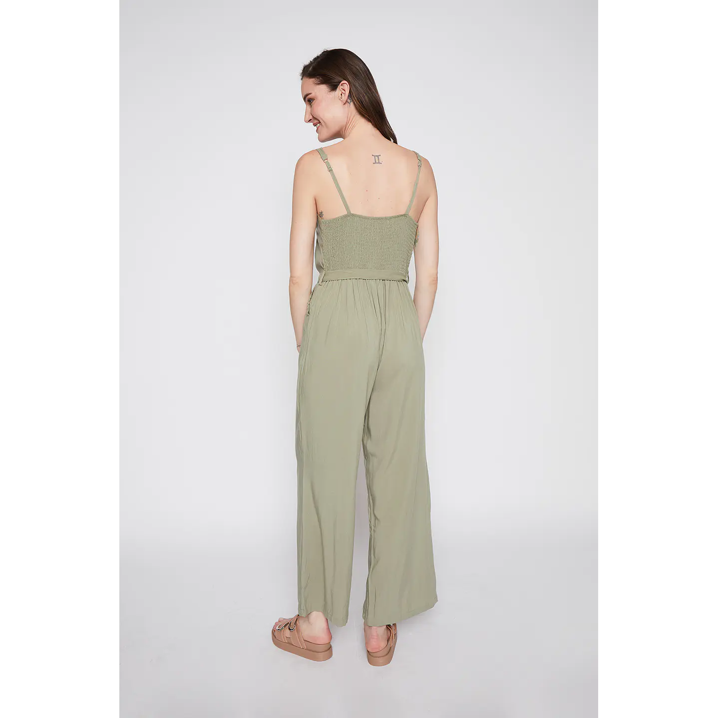Enterito Mujer Lino Verde Familyshop 2