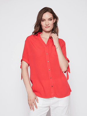 Blusa Mujer Chic Rojo Familyshop