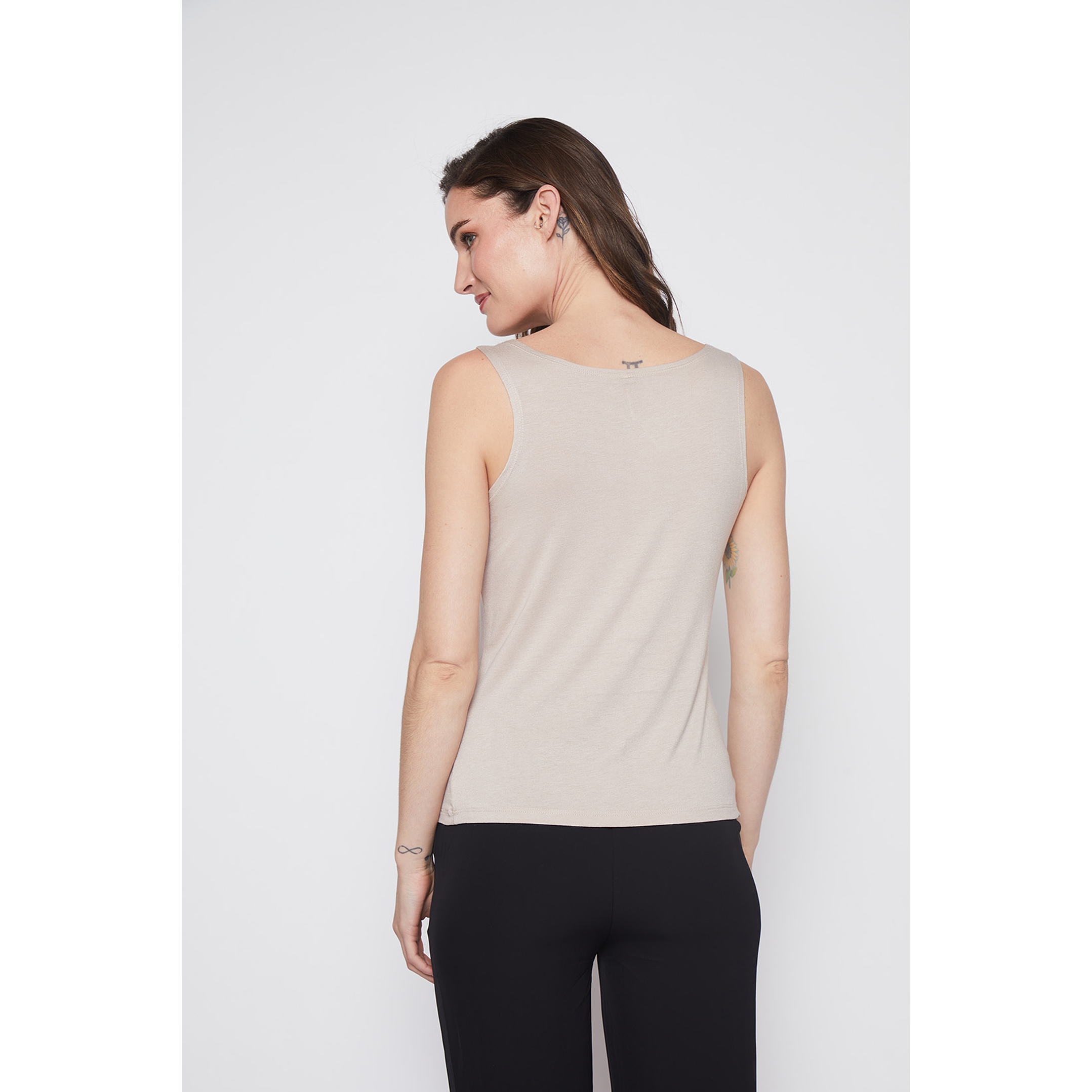 Polera Mujer Recogido Beige Familyshop 3