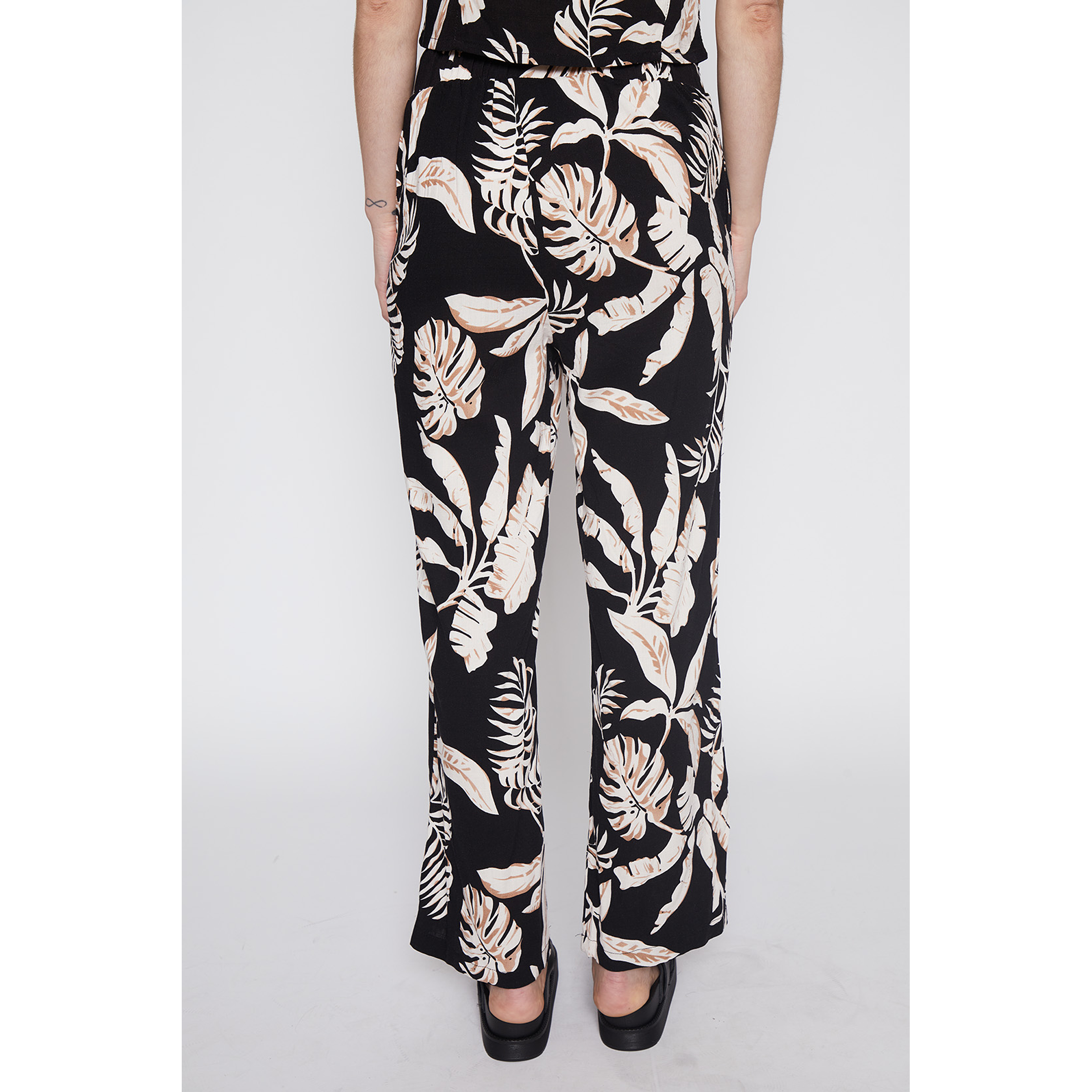 Pantalón Mujer Wide Leg Negro Familyshop 3