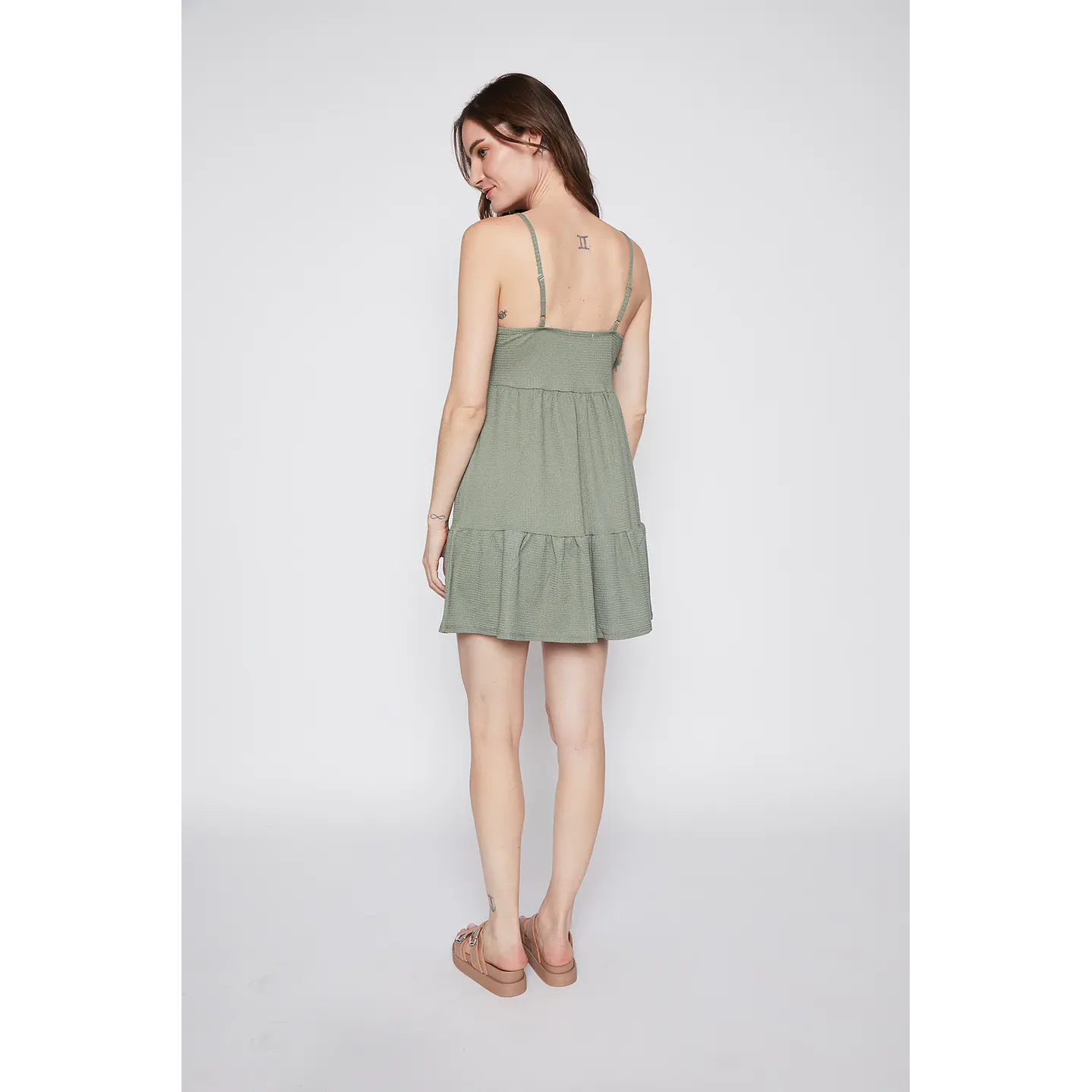 Vestido Mujer Corto Verde Familyshop 3