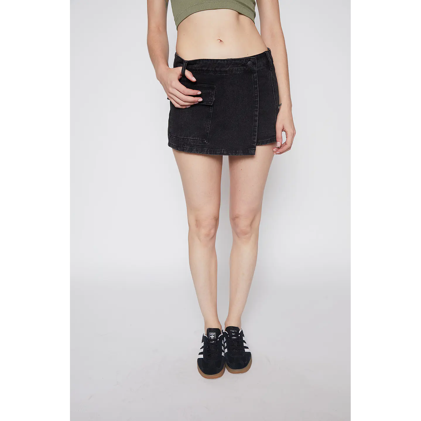 Faldas Mujer Skort Gab Negro Familyshop 1