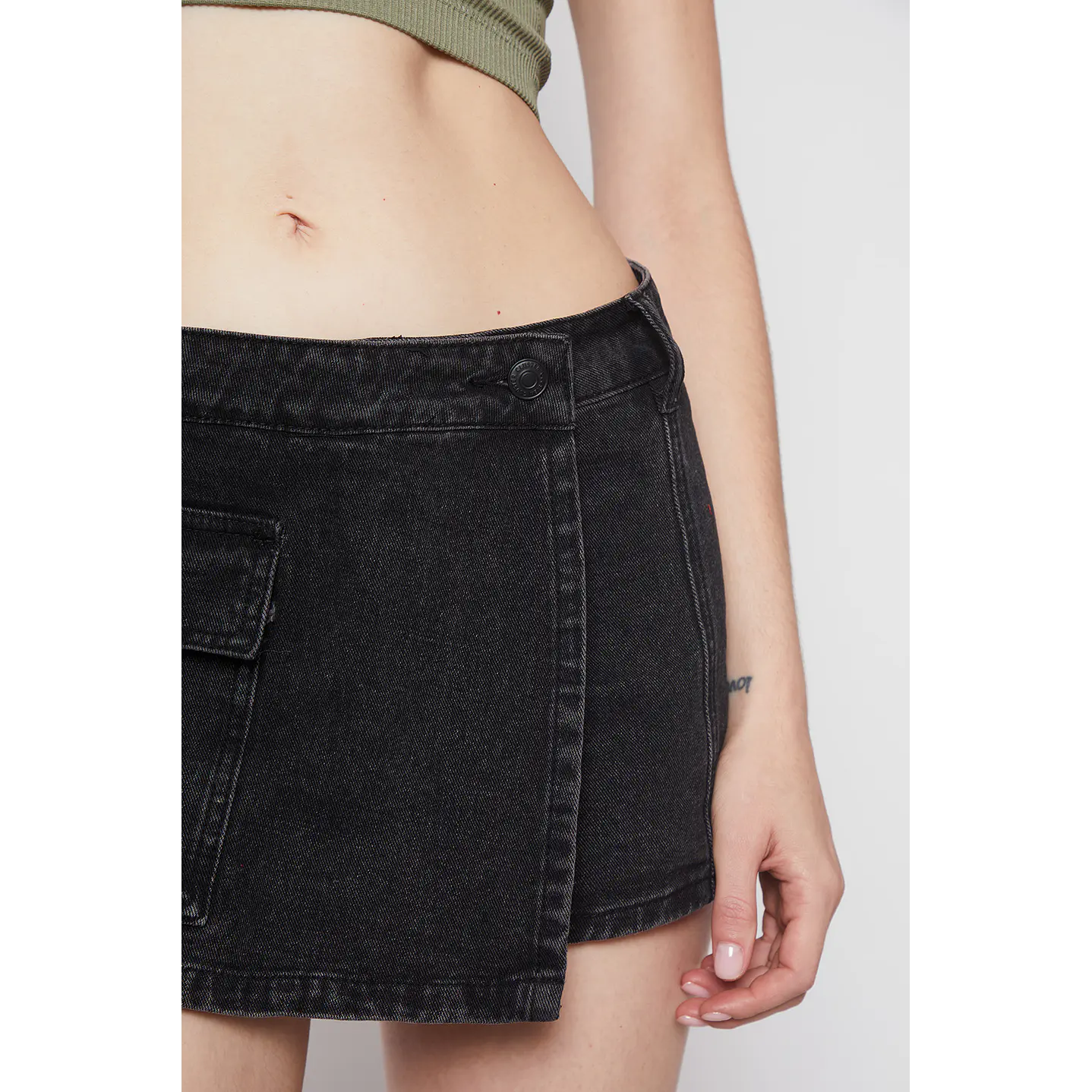 Faldas Mujer Skort Gab Negro Familyshop 4