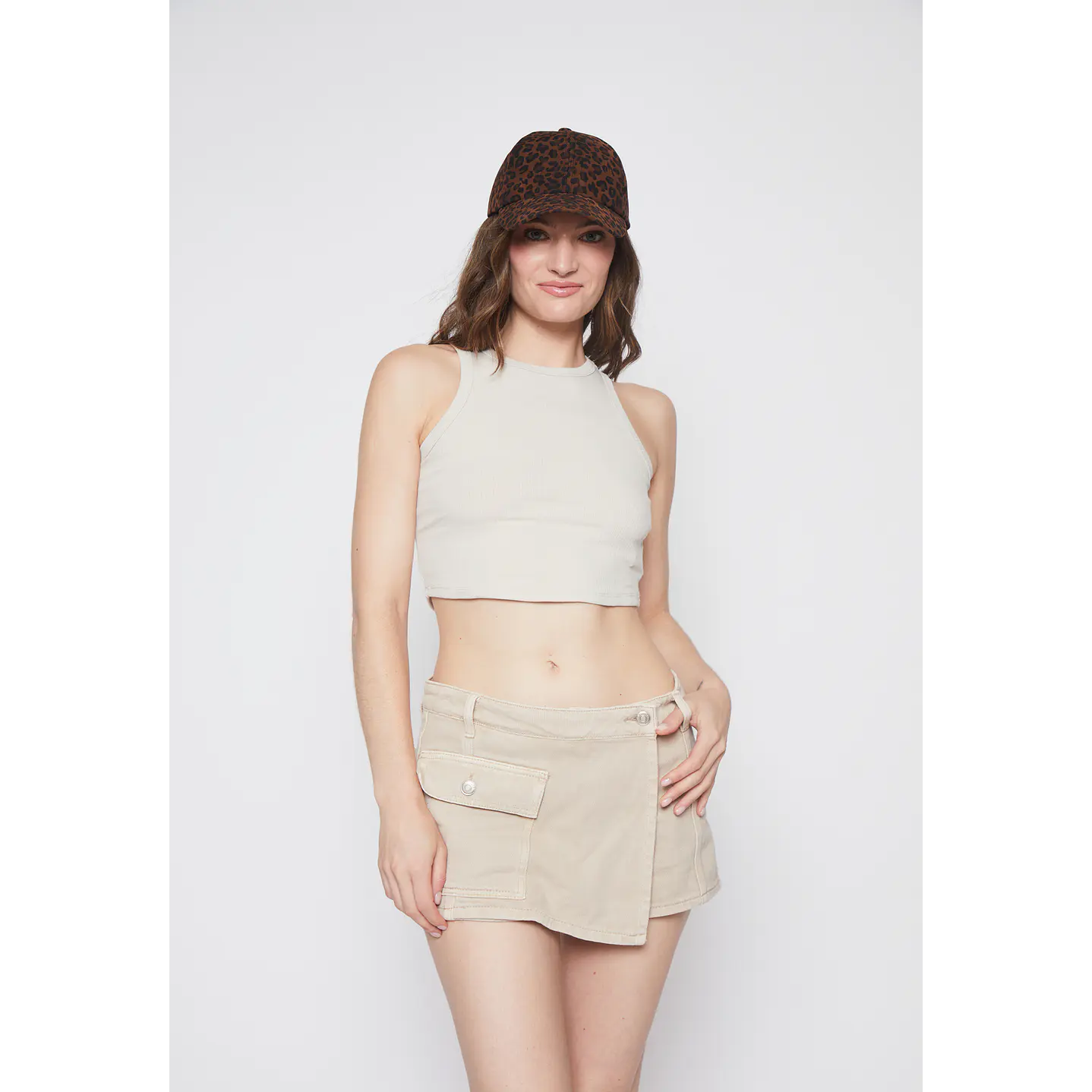 Polera Mujer Halter Beige Familyshop 1