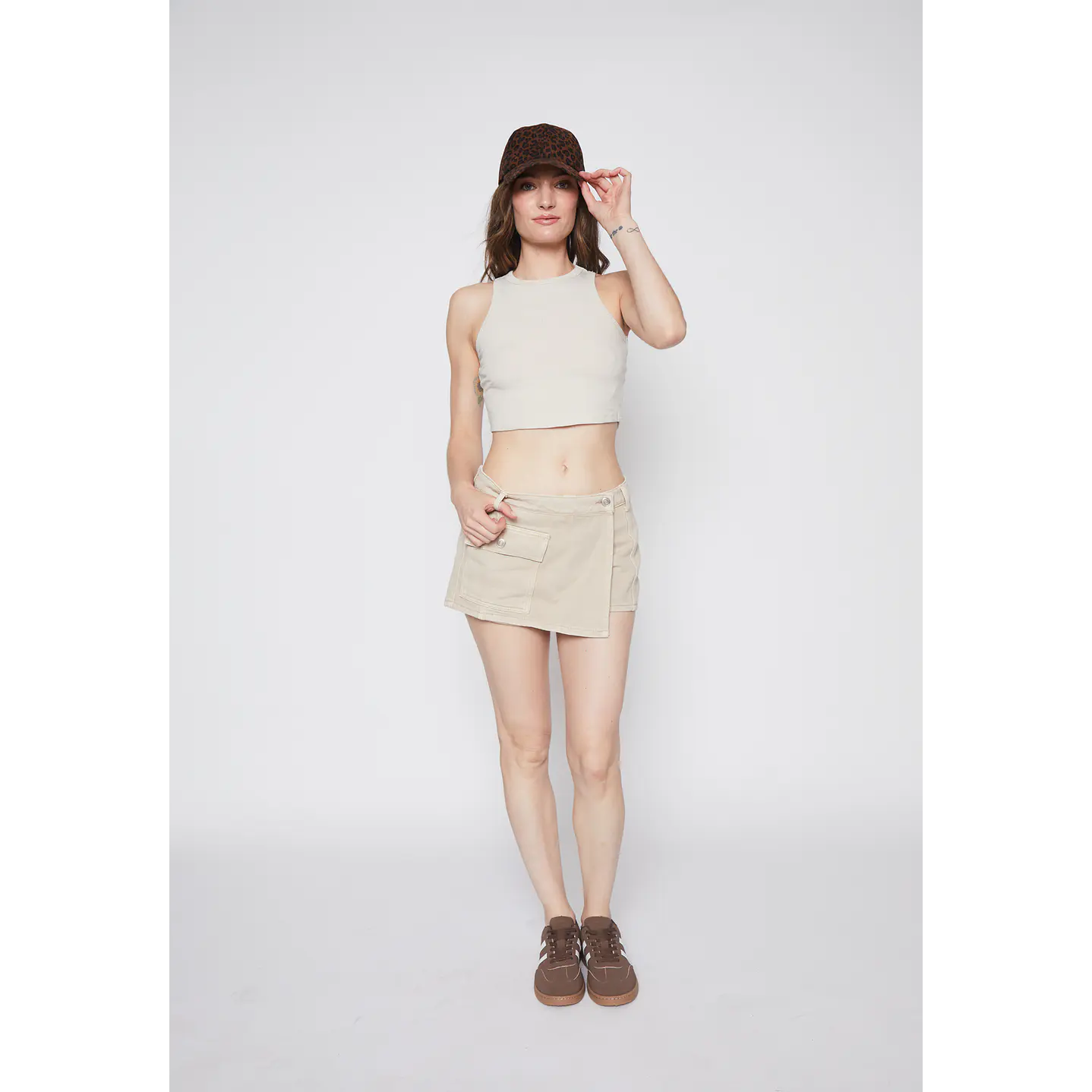 Polera Mujer Halter Beige Familyshop 2