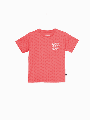 Polera Rapport Frente Manga Corta Rojo Familyshop