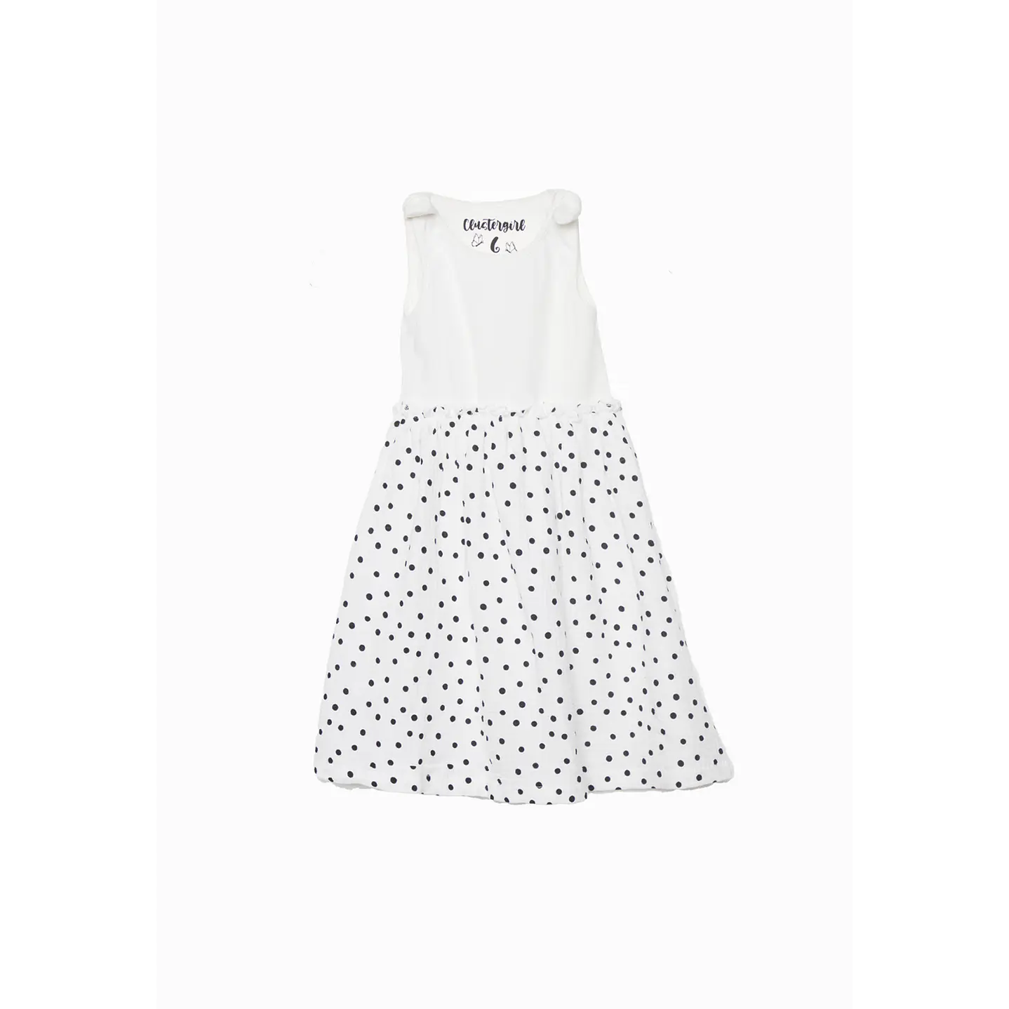 Vestido Niña Lunares Blanco Familyshop 1