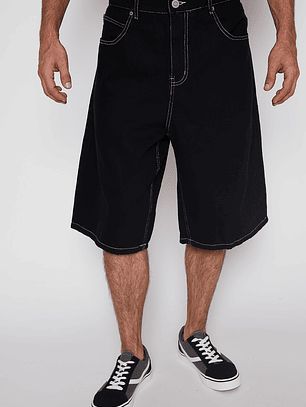 Bermuda Hombre Baggy Negro Familyshop