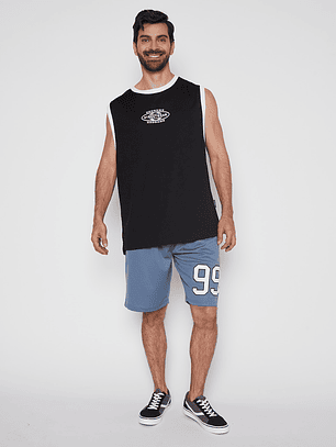 Bermuda Basket Hombre Regular Fit Celeste Familyshop