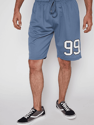 Bermuda Basket Hombre Regular Fit Celeste Familyshop