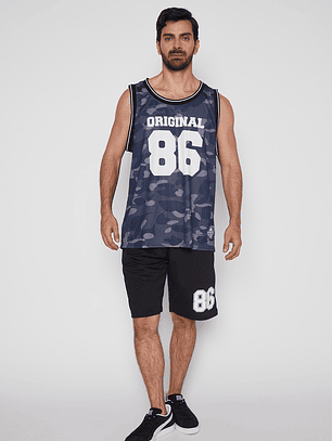 Bermuda Hombre Basket Negro Familyshop