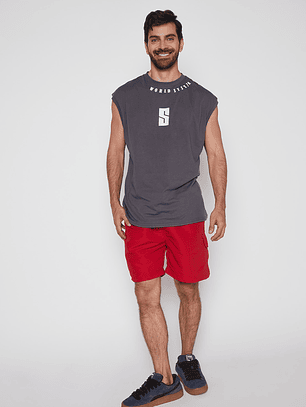 Traje De Baño Hombre Cargo Rojo Familyshop