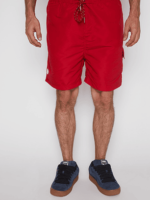 Traje De Baño Hombre Cargo Rojo Familyshop