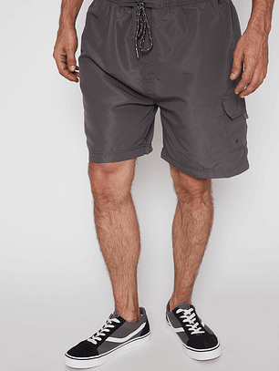 Traje De Baño Hombre Cargo Gris Familyshop