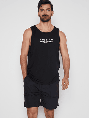 Polera Hombre Born To Negro Familyshop