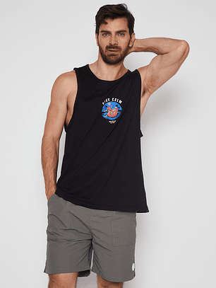 Polera Hombre Relax Negro Familyshop