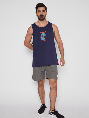 Polera Hombre Relax Azul Familyshop