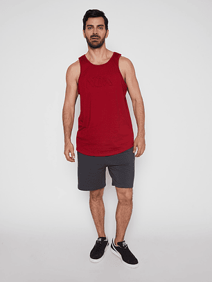 Polera Hombre 3D Basic Rojo Familyshop