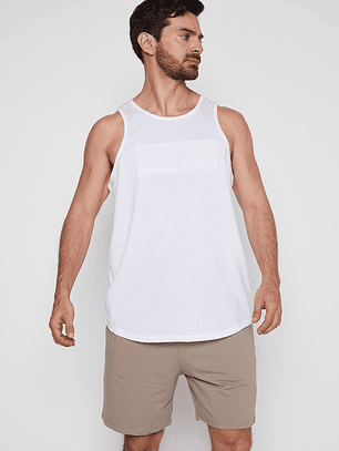 Polera Hombre 3D Basic Blanco Familyshop