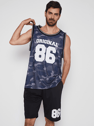 Polera Hombre Basquet Tye Die Negro Familyshop