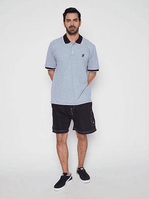 Polera Hombre Pique Azul Familyshop