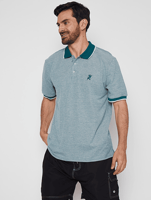 Polera Hombre Pique Verde Familyshop