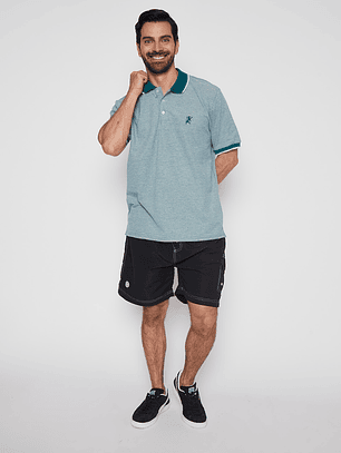 Polera Hombre Pique Verde Familyshop