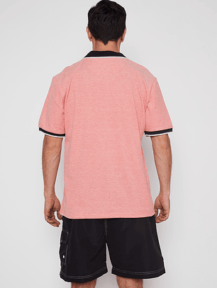 Polera Hombre Manga Corta Naranja Familyshop