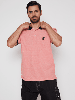 Polera Hombre Manga Corta Naranja Familyshop