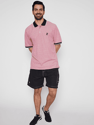 Polera Hombre Pique Rosado Familyshop