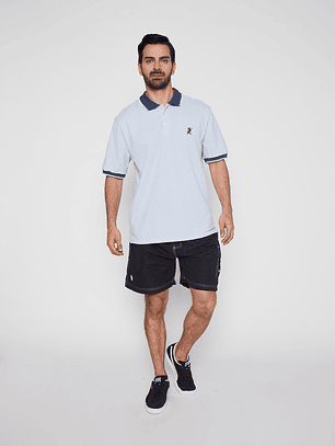 Polera Hombre Manga Corta Lavanda Familyshop