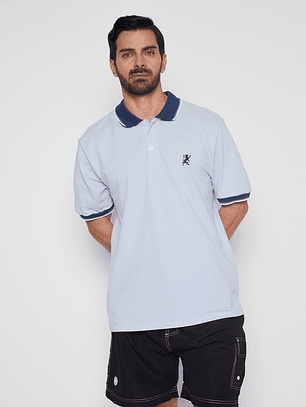 Polera Hombre Manga Corta Lavanda Familyshop