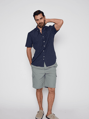 Camisa Hombre Full Putnos Azul Familyshop