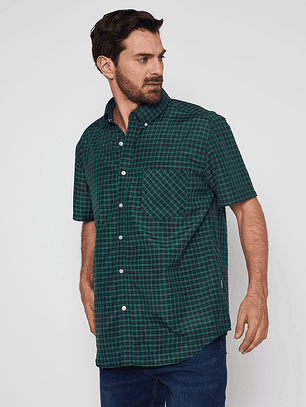 Camisa Hombre Escocesa Verde Familyshop