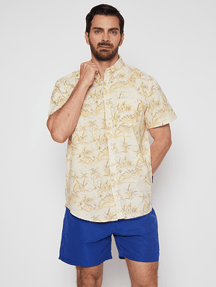 Camisa Hombre Summer Beige Familyshop