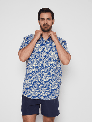 Camisa Hombre Summer Azul Familyshop
