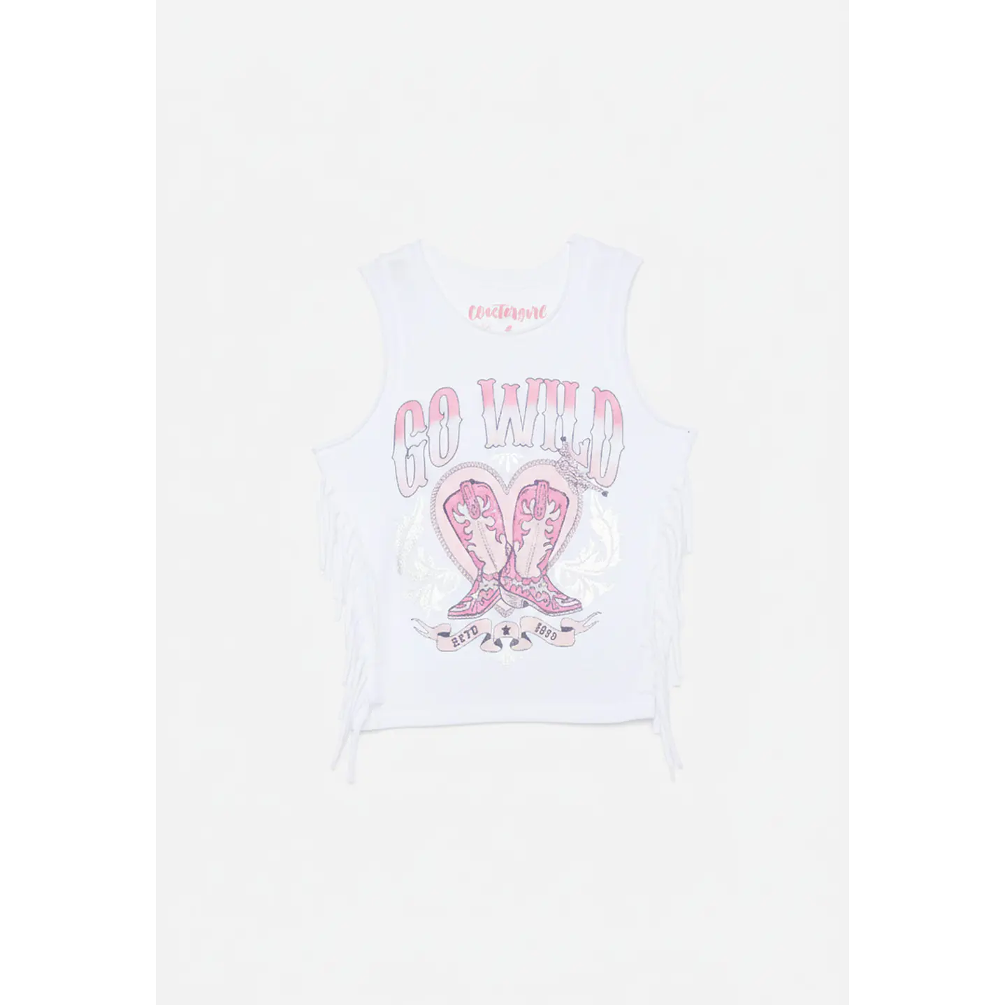 Polera Niña Sin Mangas Blanco Familyshop 4