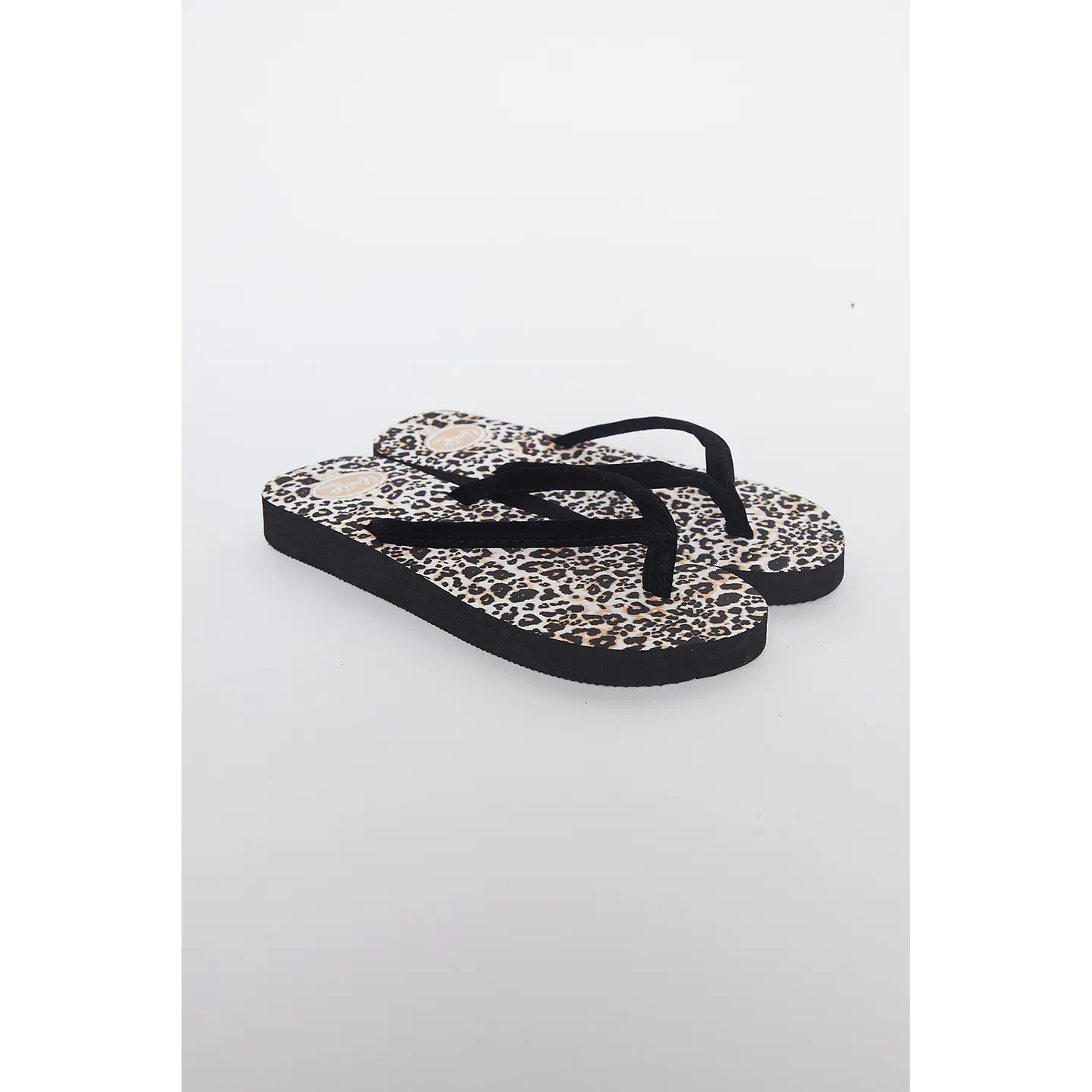 Hawaianas Zuecos Tela Mujer Café Familyshop 1
