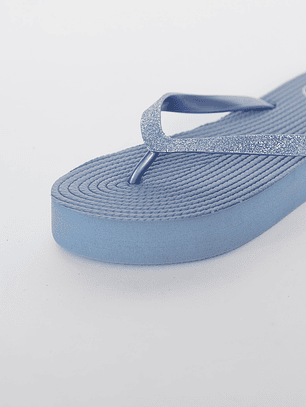 Hawaianas Zuecos Básica Mujer Celeste Familyshop