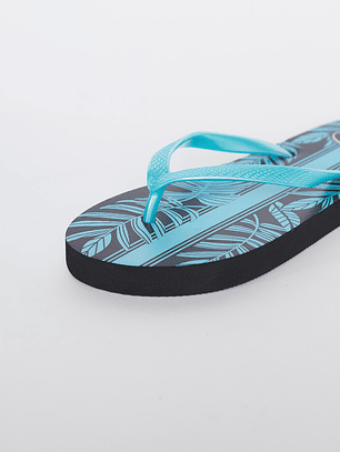 Hawaianas Zuecos Tropical Mujer Verde Familyshop