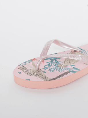 Hawaianas Zuecos Tropical Mujer Rosado Familyshop