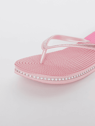 Hawaianas Zuecos Brillos Degrade Mujer Rosado Familyshop