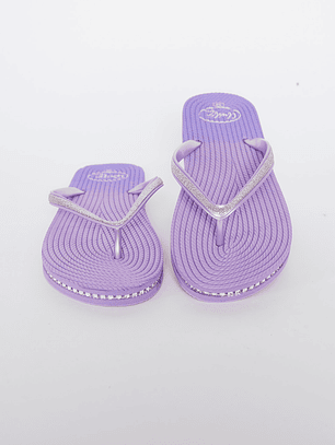 Hawaianas Zuecos Brillos Degrade Mujer Morado Familyshop