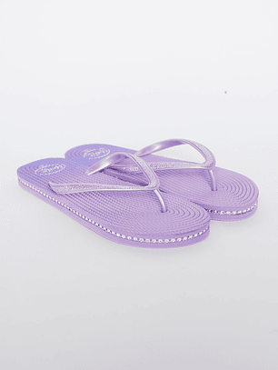 Hawaianas Zuecos Brillos Degrade Mujer Morado Familyshop
