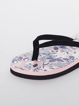 Hawaianas Zuecos Tela Mujer Rosado Familyshop