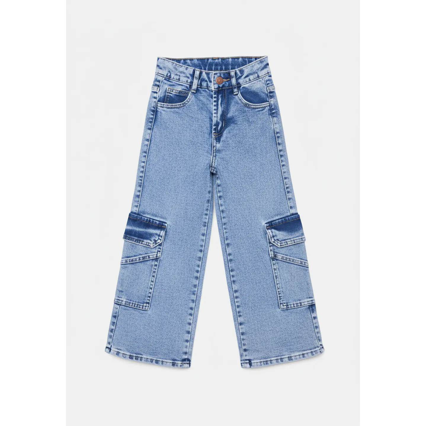 Jeans Cargo Niña Azul Familyshop 4