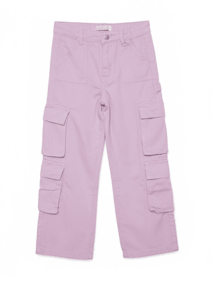 Pantalón Carpintero Niña Lila Familyshop